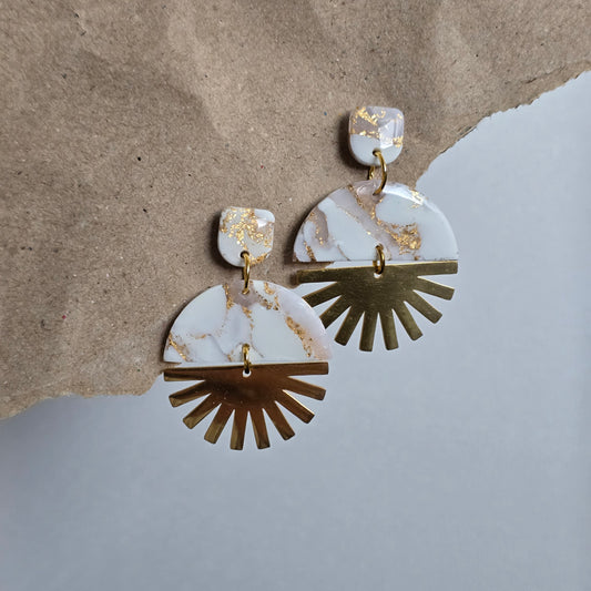 White & Gold Marble