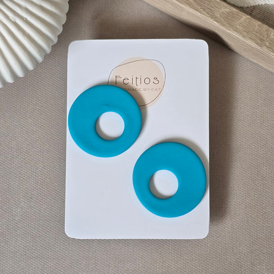 Blue Mint circle stud